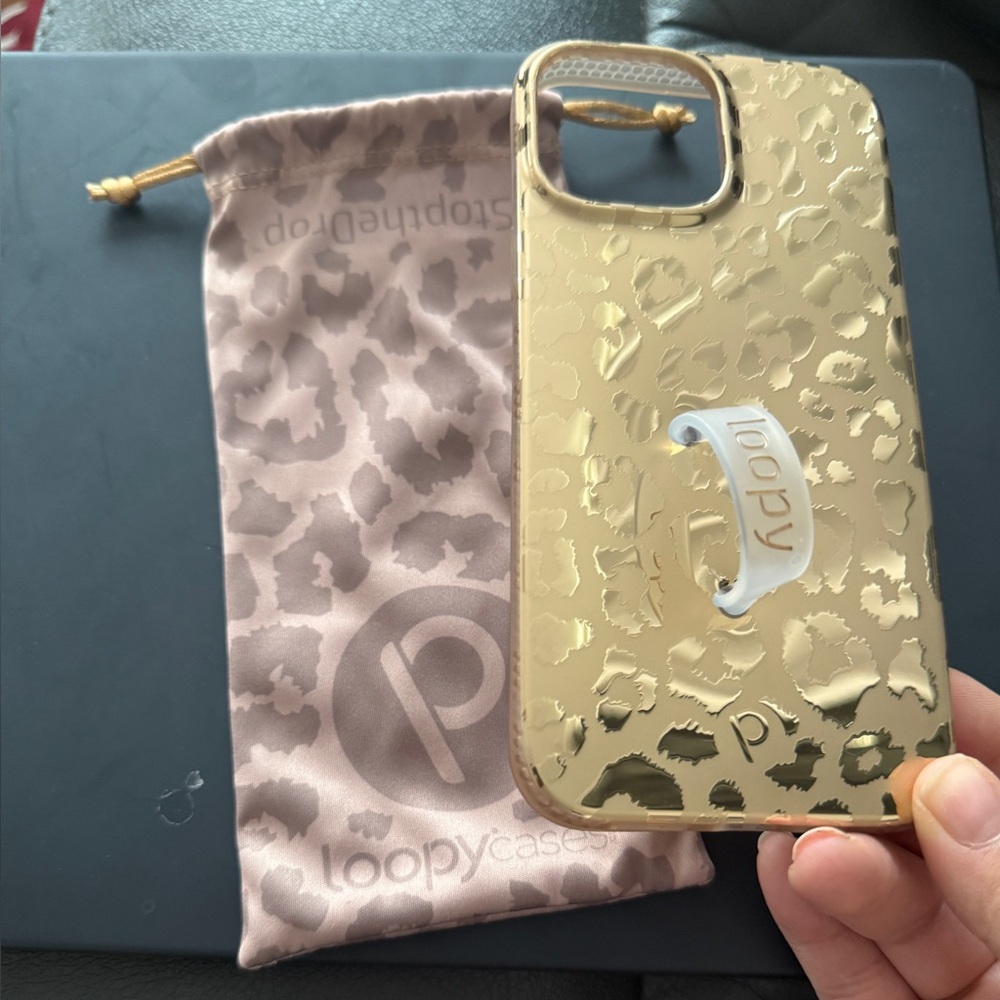 Loopy Case Gold Leopard iPhone 13 Pro Max Case